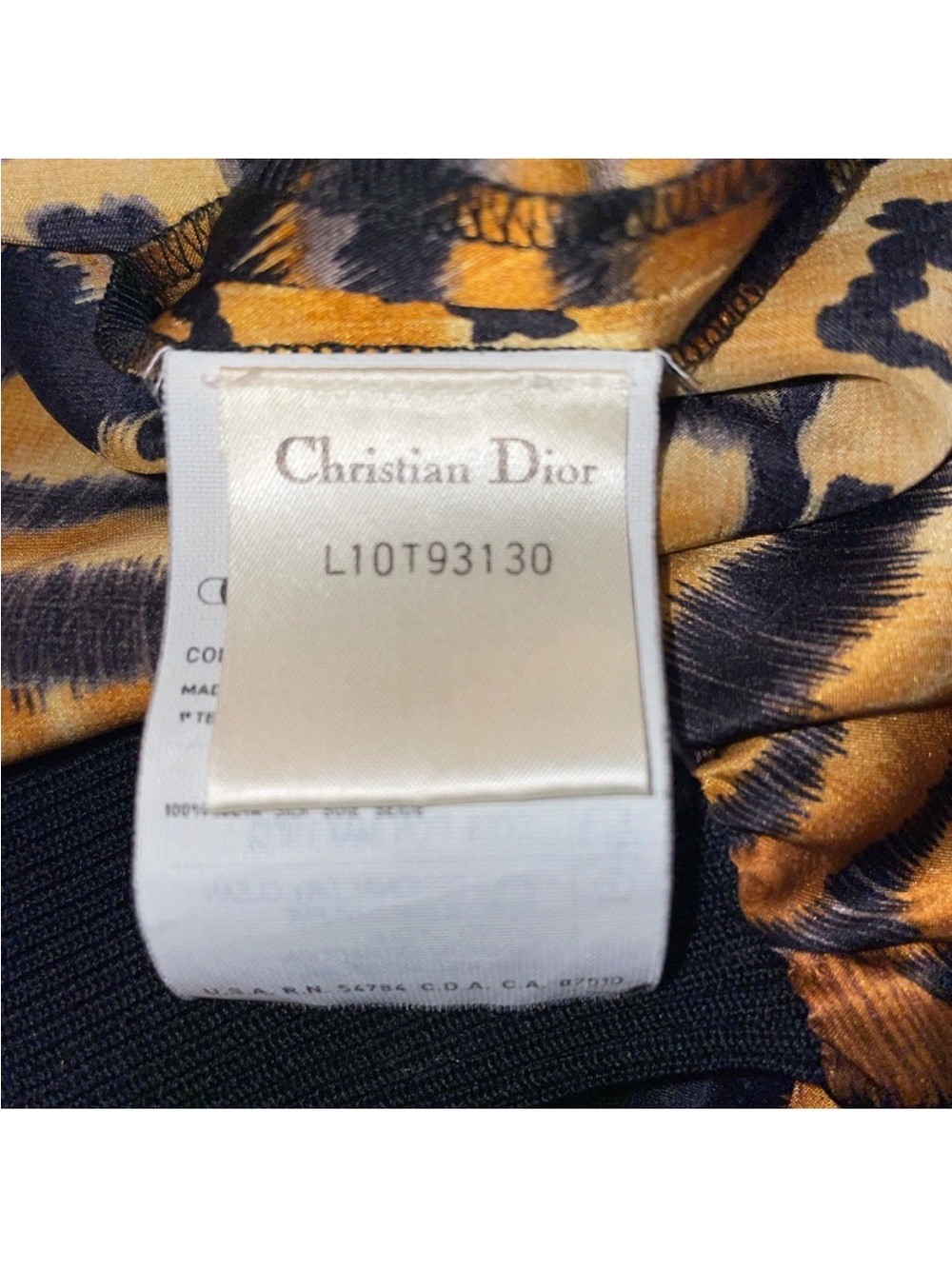 Dior Multicolor Animal Print Silk Blouse - Picture 3 of 6